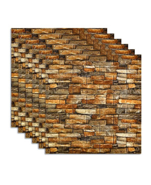 Panel de pared de espuma suave autoadhesivo 3D 77x70 cm