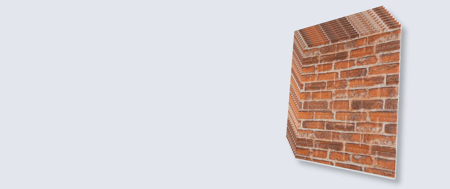 Αυτοκόλλητη Ταπετσαρία Σε Ολόκληρη Την Επιφάνεια Με Υφή Εμφάνιση Τούβλου 50 X 45Cm - Αδιάβροχο-Εύκολο Πλύσιμο